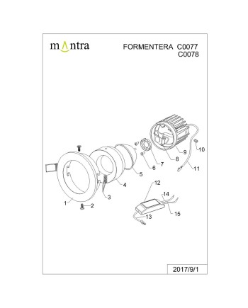 ***OFER/DES*** FORMENTERA * EMPOTRABLE LED COB (Basculante) 12W - 4000K